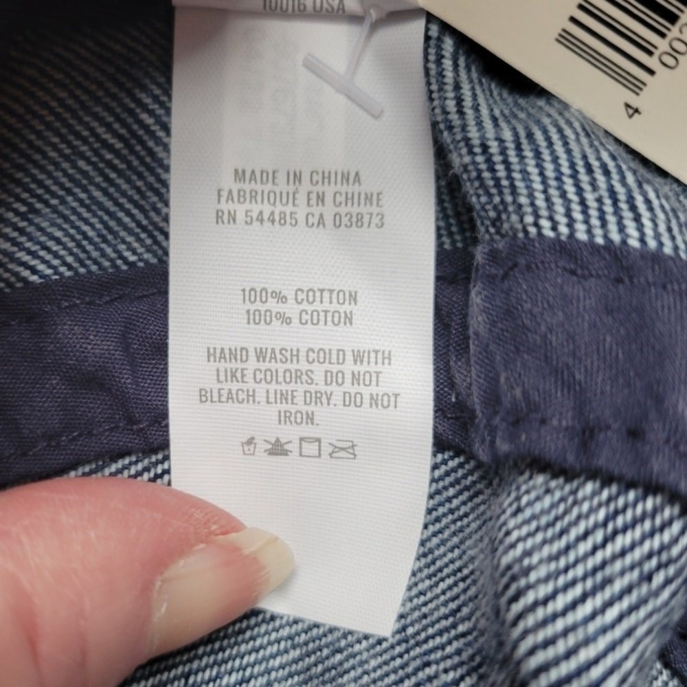 NWT Aerie Denim Bucket Hat 100% Cotton Summer Beachy Outdoors Vacation Casual - Picture 3 of 3